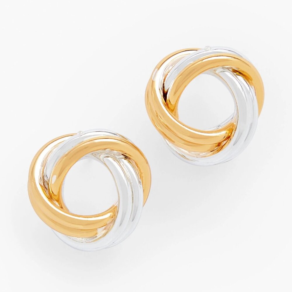 Talbots Two-Tone Stud Earrings